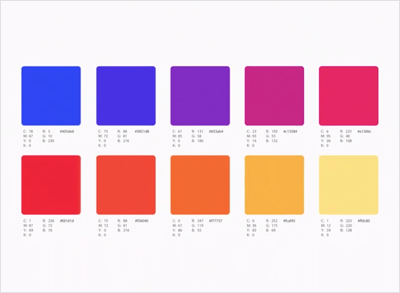 Instagram Colors - Hex, RGB, CMYK, Pantone | Color Codes . Brand Colors