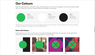 Spotify Colors Hex RGB CMYK Pantone Color Codes U S Brand Colors